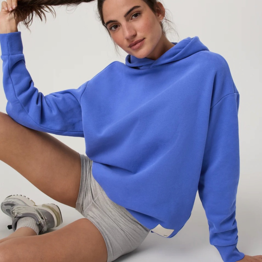 Vuori Restore Oversized Hoodie (Bright Iris)